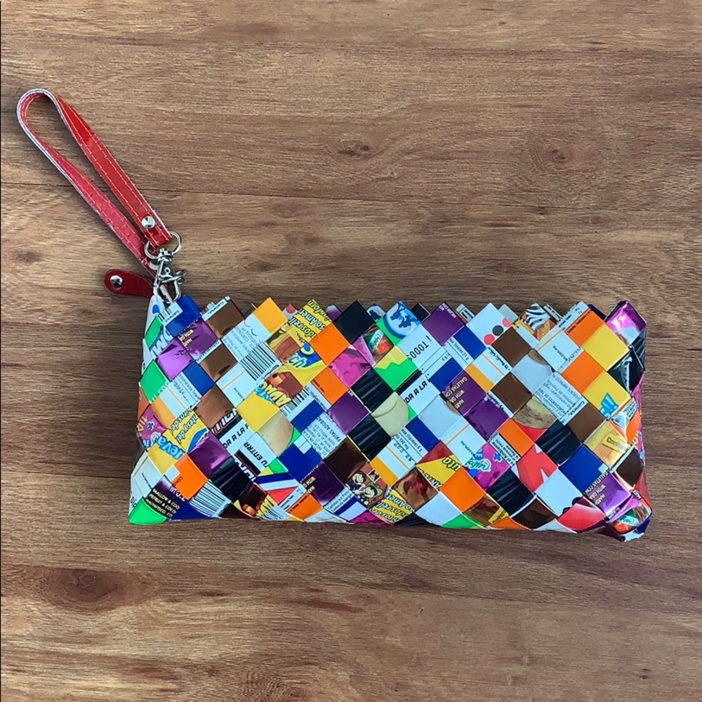 Nahui Ollin Colorful Trendy Clutch Wristlet